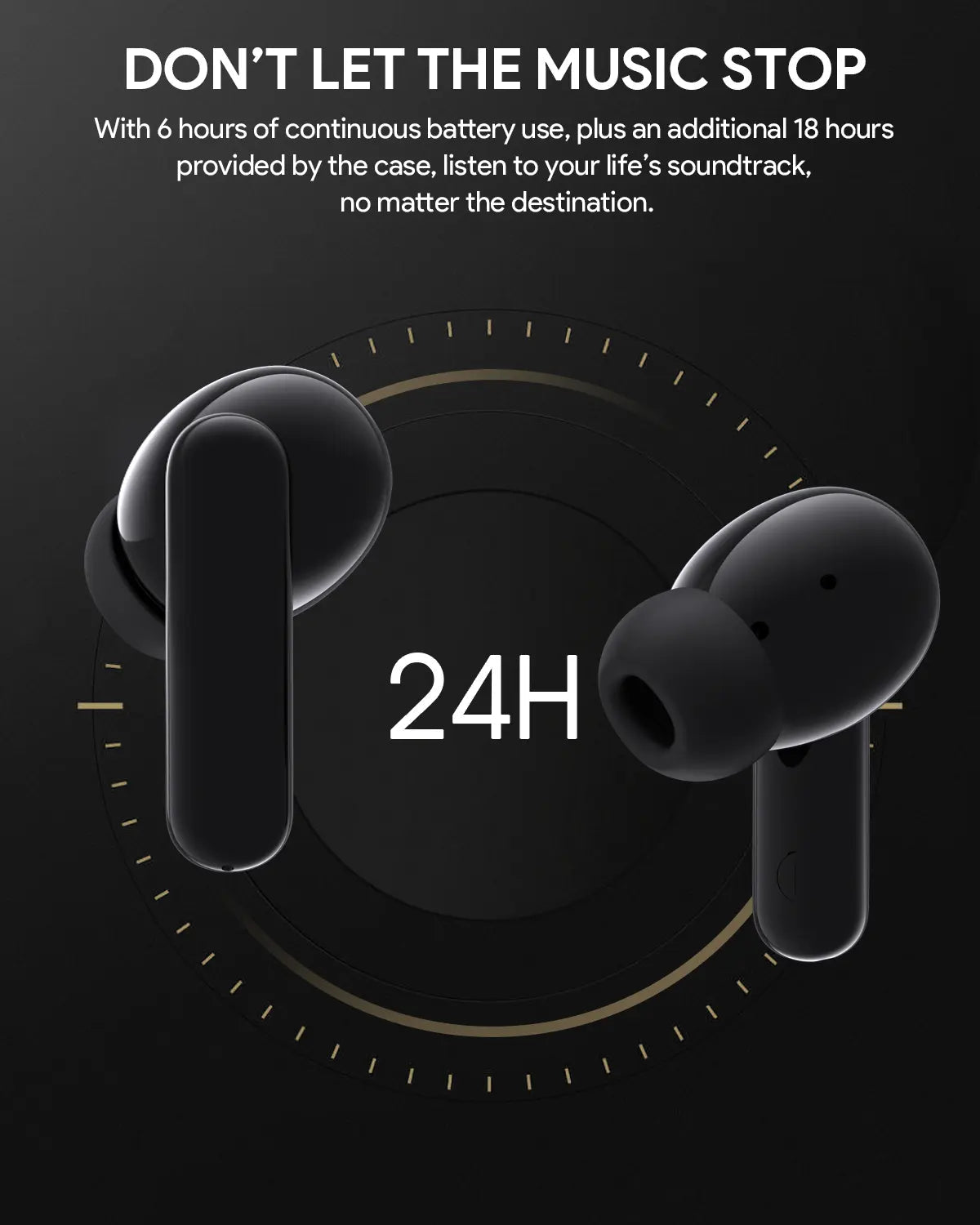 AUKEY True Wireless ANC Earbuds with Bluetooth 5.2, 28dB Noise Cancelling & IPX5 Water Resistance – EP-M1NC