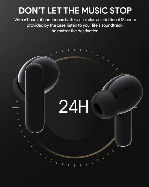 AUKEY True Wireless ANC Earbuds with Bluetooth 5.2, 28dB Noise Cancelling & IPX5 Water Resistance – EP-M1NC