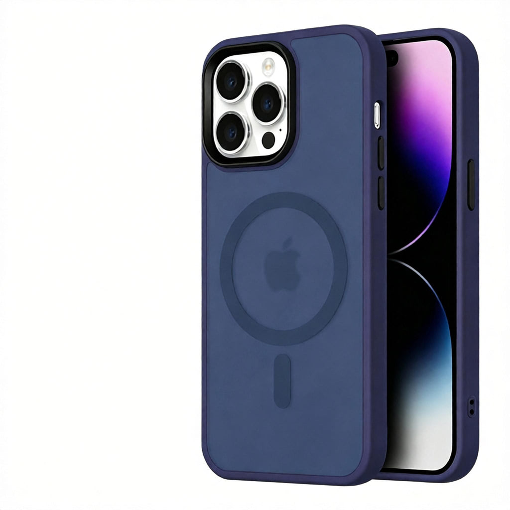 Matte Sandblasted Anti-Drop Phone Case - Soft Silicone Skin Feel Cover for iPhone - Shockproof Protective Case with Camera Protection - Royal Blue for iPhone 18 Pro