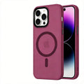 Matte Sandblasted Anti-Drop Phone Case - Soft Silicone Skin Feel Cover for iPhone - Shockproof Protective Case with Camera Protection - Dark Purple for iPhone 18 Pro Max