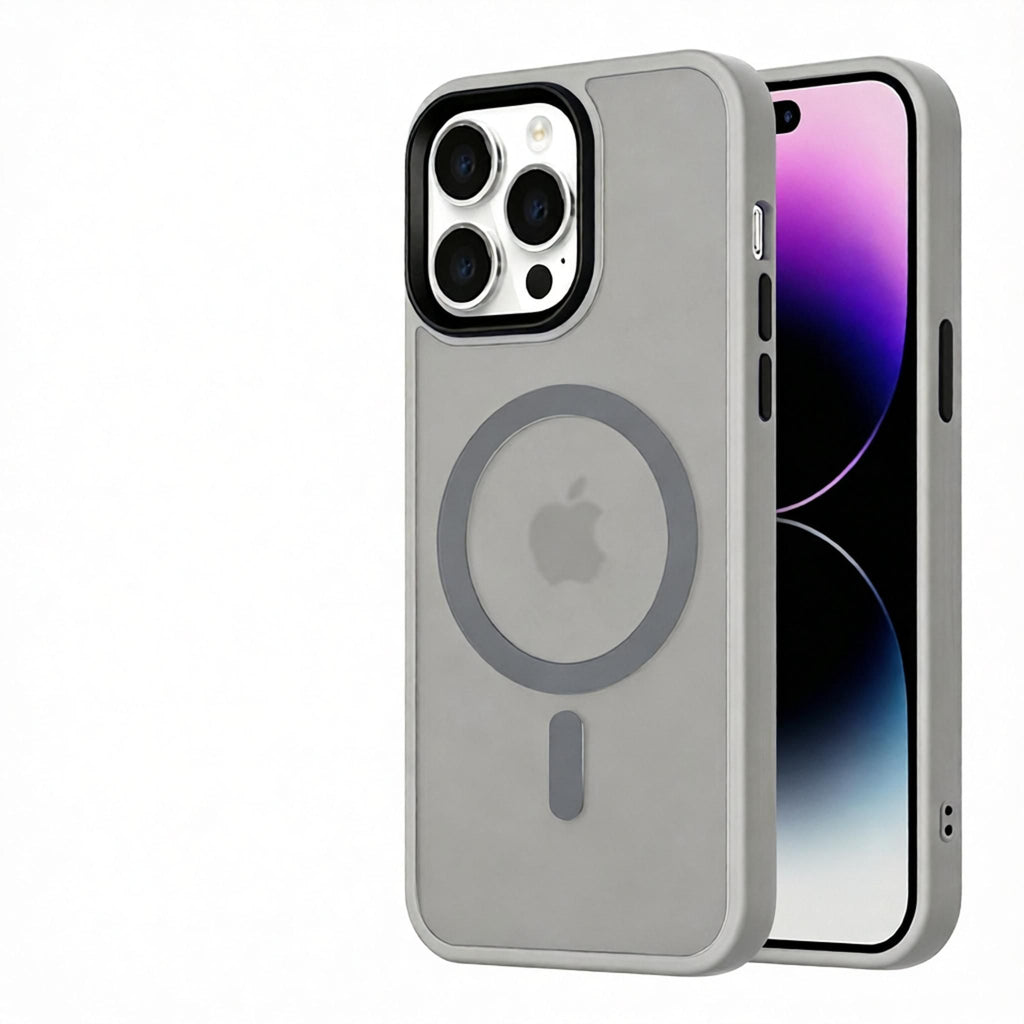 Matte Sandblasted Anti-Drop Phone Case - Soft Silicone Skin Feel Cover for iPhone - Shockproof Protective Case with Camera Protection - Titanium Gray for iPhone 18 Pro Max