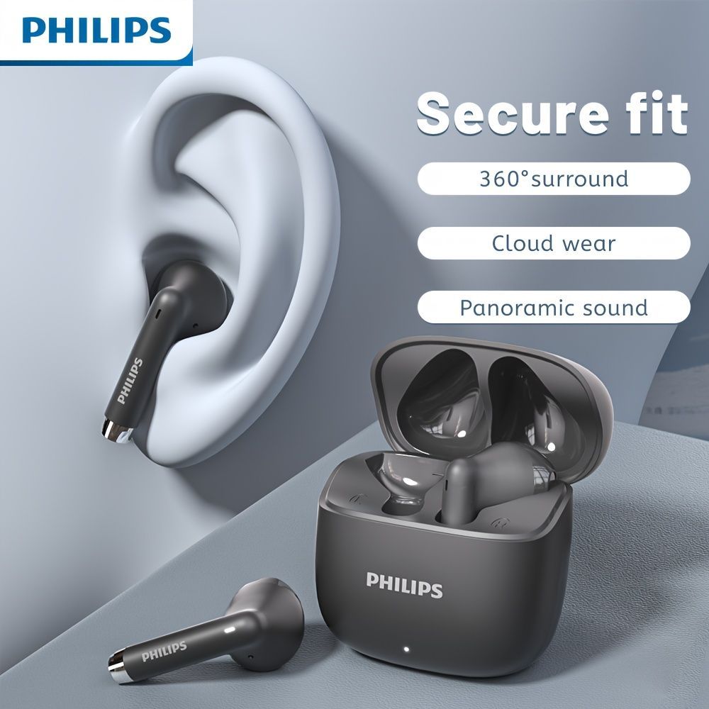 Philips Wireless Earbuds Lossless Sound Lightweight Earbuds Durable Earbuds - White - Size 01