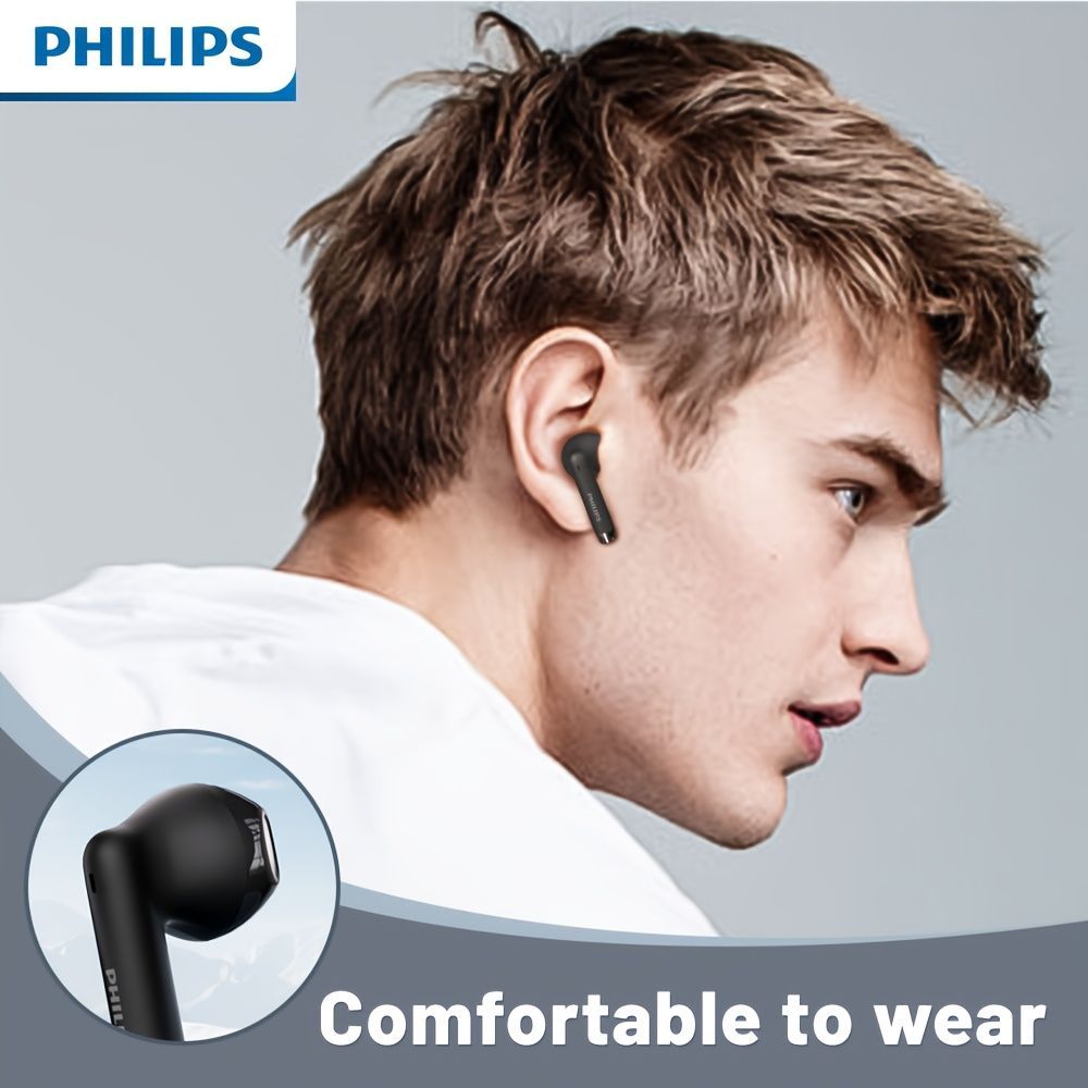 Philips Wireless Earbuds Lossless Sound Lightweight Earbuds Durable Earbuds - White - Size 01